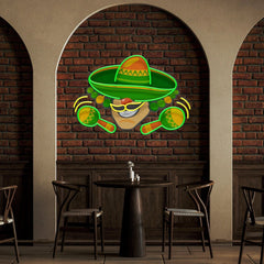 Mexico Logo Food Artwork Led Neon Sign Light