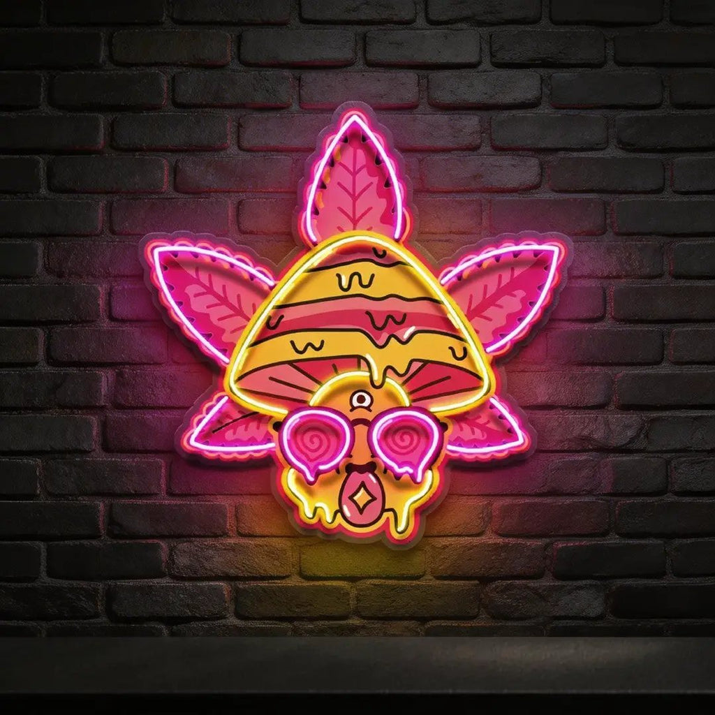 Mind Melt Mushroom LED Neon Sign Light Pop Art