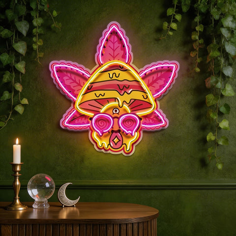 Mind Melt Mushroom LED Neon Sign Light Pop Art