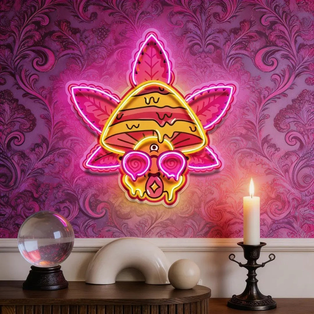 Mind Melt Mushroom LED Neon Sign Light Pop Art
