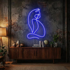 Minimalist Cat Led Neon Sign Light