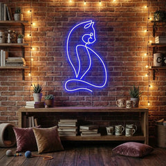 Minimalist Cat Led Neon Sign Light