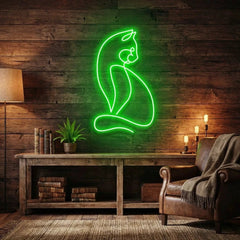 Minimalist Cat Led Neon Sign Light