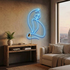 Minimalist Cat Led Neon Sign Light