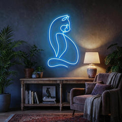 Minimalist Cat Led Neon Sign Light