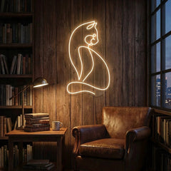 Minimalist Cat Led Neon Sign Light