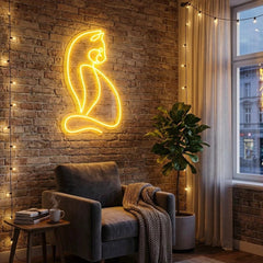 Minimalist Cat Led Neon Sign Light