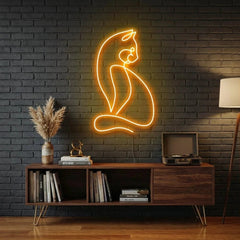 Minimalist Cat Led Neon Sign Light