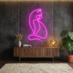 Minimalist Cat Led Neon Sign Light