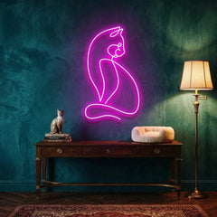 Minimalist Cat Led Neon Sign Light