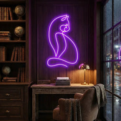 Minimalist Cat Led Neon Sign Light