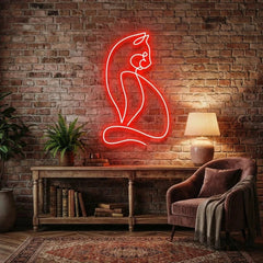 Minimalist Cat Led Neon Sign Light