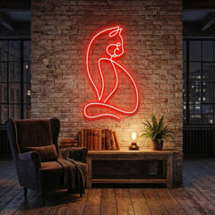 Minimalist Cat Led Neon Sign Light