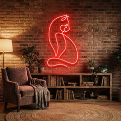 Minimalist Cat Led Neon Sign Light