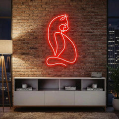 Minimalist Cat Led Neon Sign Light