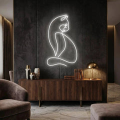 Minimalist Cat Led Neon Sign Light