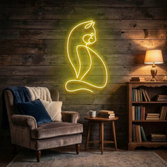 Minimalist Cat Led Neon Sign Light