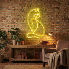 Minimalist Cat Led Neon Sign Light