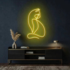 Minimalist Cat Led Neon Sign Light