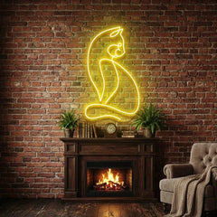 Minimalist Cat Led Neon Sign Light
