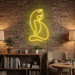 Minimalist Cat Led Neon Sign Light