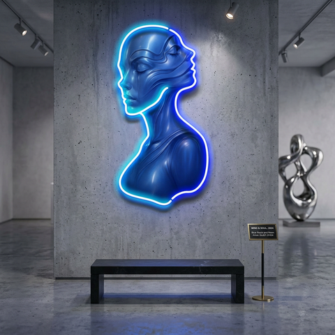 Mirrored Soul LED Neon Sign Light Pop Art