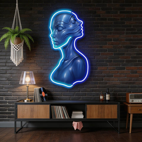 Mirrored Soul LED Neon Sign Light Pop Art