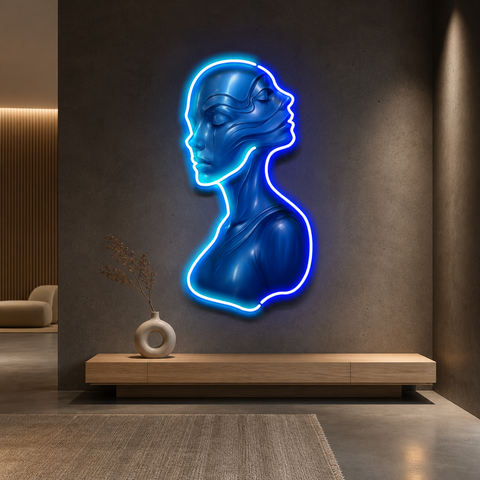 Mirrored Soul LED Neon Sign Light Pop Art