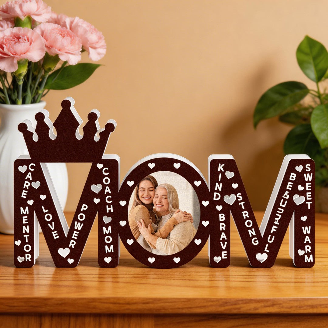Mom Strong Beautiful Mother's Day Gift - Personalized Custom Shape Photo Light Box