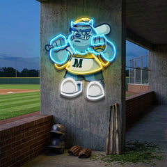 Monster Softball LED Neon Sign Light Pop Art