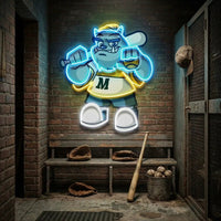 Monster Softball LED Neon Sign Light Pop Art