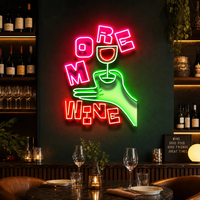 More Wine LED Neon Sign Light Pop Art