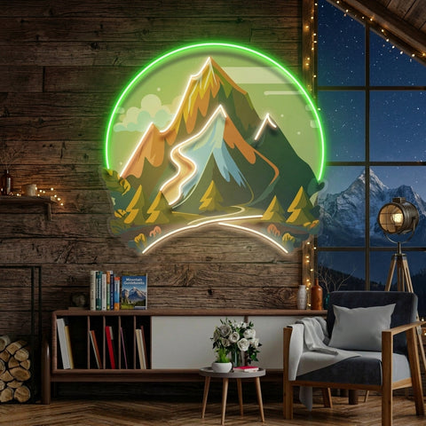 Mountain Landscape LED Neon Sign Light Pop Art
