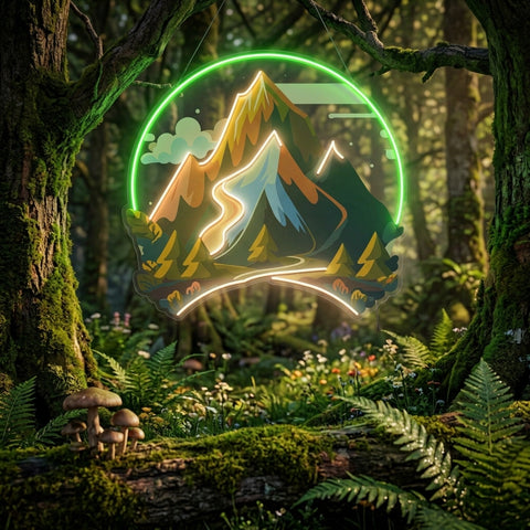 Mountain Landscape LED Neon Sign Light Pop Art