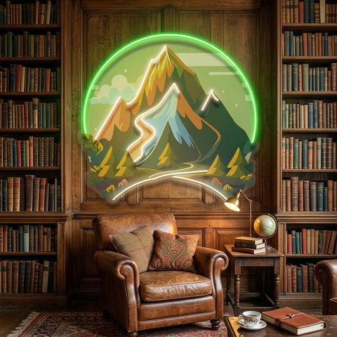 Mountain Landscape LED Neon Sign Light Pop Art