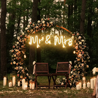 Mr&Mrs Neon Sign for Wedding Party Decor – view 2
