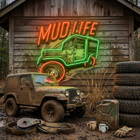 Mud Life LED Neon Sign Light Pop Art