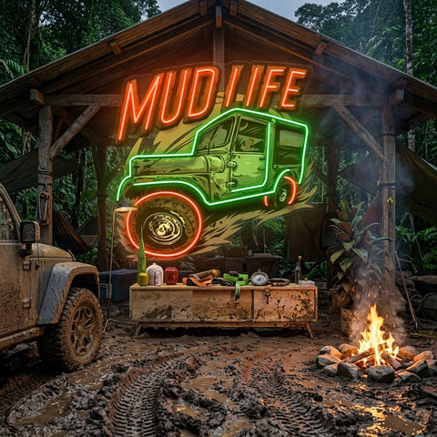 Mud Life LED Neon Sign Light Pop Art