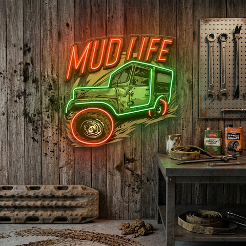 Mud Life LED Neon Sign Light Pop Art