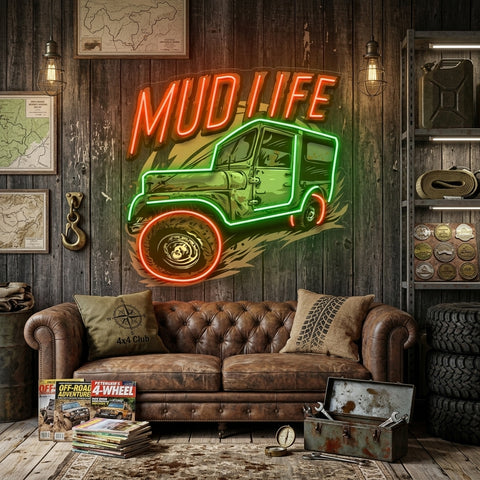 Mud Life LED Neon Sign Light Pop Art