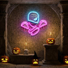 Mummy Halloween Artwork Led Neon Sign Light