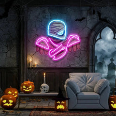 Mummy Halloween Artwork Led Neon Sign Light