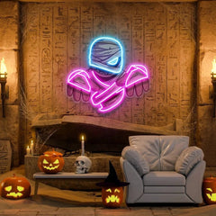 Mummy Halloween Artwork Led Neon Sign Light