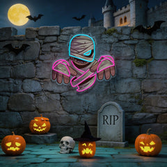 Mummy Halloween Artwork Led Neon Sign Light