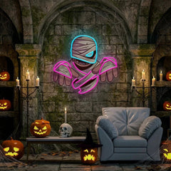 Mummy Halloween Artwork Led Neon Sign Light