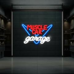 Muscle Car Garage Led Neon Sign Man Cave Room Decor