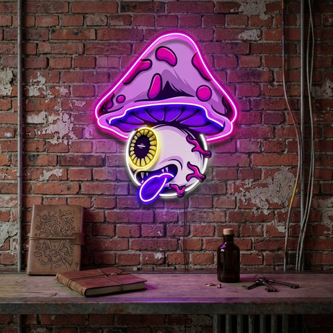 Mushroom Eye LED Neon Sign Light Pop Art