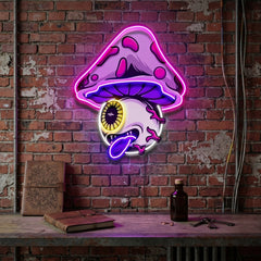 Mushroom Eye LED Neon Sign Light Pop Art