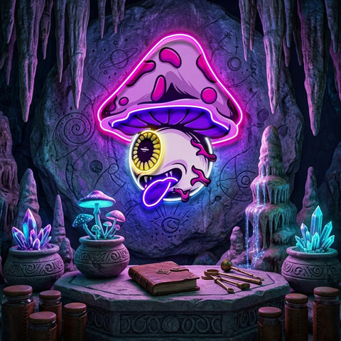 Mushroom Eye LED Neon Sign Light Pop Art