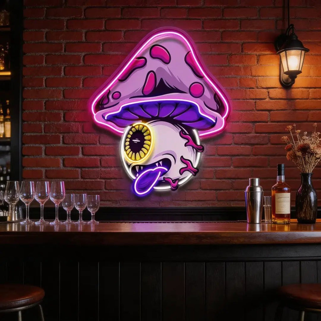 Mushroom Eye LED Neon Sign Light Pop Art
